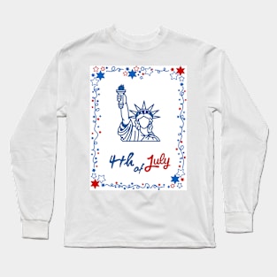 Fourth of July design Long Sleeve T-Shirt